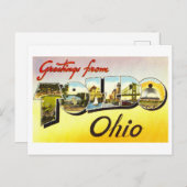  groeten uit Toledo, Ohio Briefkaart (Voorkant / Achterkant)