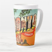 Groeten uit Toronto Canada Latte Mok (Rechterhoek)