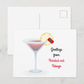 Groeten uit Trinidad en Tobago Cocktail Kaart (Voorkant / Achterkant)