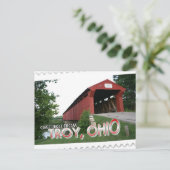 Groeten uit Troy, Ohio Briefkaart (Staand voorkant)