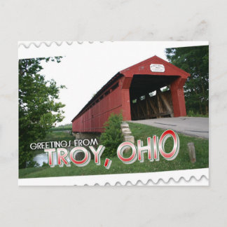 Groeten uit Troy, Ohio Briefkaart