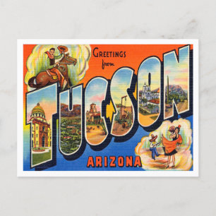 Groeten uit Tucson, Arizona Vintage Travel Briefkaart