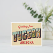 Groeten uit Tucson AZ Briefkaart (Staand voorkant)