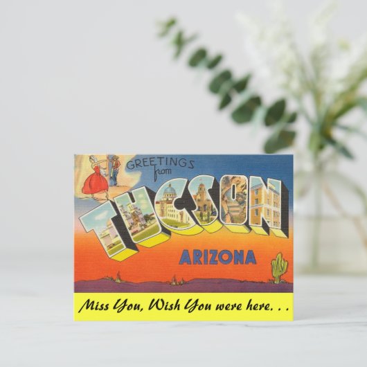 Groeten uit Tucson Briefkaart (Staand voorkant)