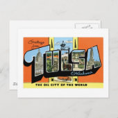 Groeten uit Tulsa, Oklahoma Briefkaart (Voorkant / Achterkant)
