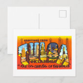  groeten uit Tulsa, Oklahoma, Briefkaart (Voorkant / Achterkant)