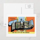 Groeten uit Tulsa, Oklahoma Briefkaart (Voorkant / Achterkant)