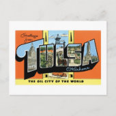 Groeten uit Tulsa, Oklahoma Briefkaart (Voorkant)