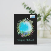 Groeten uit Uruguay Natural Blue Briefkaart (Staand voorkant)