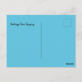 Groeten uit Uruguay Natural Blue Briefkaart (Achterkant)