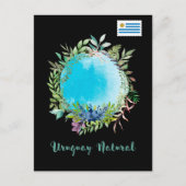 Groeten uit Uruguay Natural Blue Briefkaart (Voorkant)