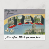Groeten uit Utah Briefkaart (Voorkant)