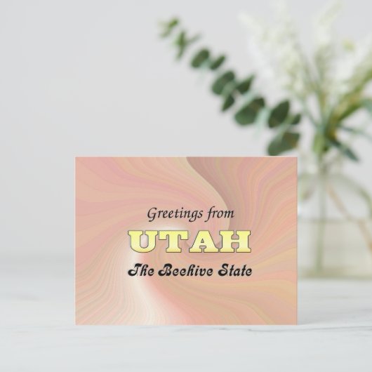 Groeten uit Utah Briefkaart (Staand voorkant)