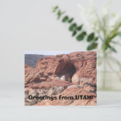 Groeten uit UTAH! Briefkaart (Staand voorkant)