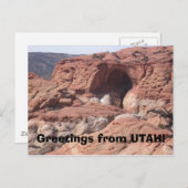 Groeten uit UTAH! Briefkaart (Voorkant / Achterkant)