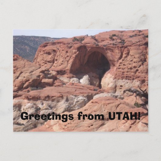 Groeten uit UTAH! Briefkaart (Voorkant)