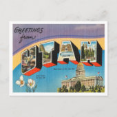 Groeten uit Utah Vintage Travel Briefkaart (Voorkant)