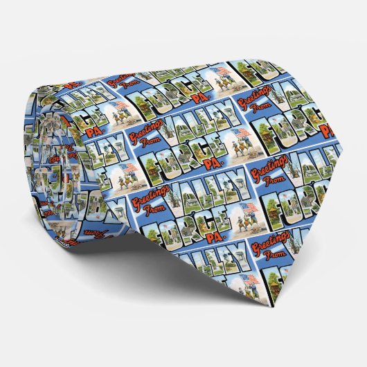 Groeten uit Valley Forge, Pennsylvania. Stropdas (Opgerold)