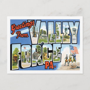 Groeten uit Valley Forge Pennsylvania US City Briefkaart