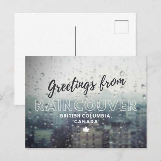 Groeten uit Vancouver Briefkaart (Voorkant / Achterkant)