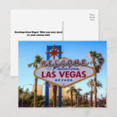 Groeten uit Vegas Briefkaart (Voorkant / Achterkant)