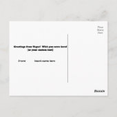 Groeten uit Vegas Briefkaart (Achterkant)