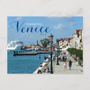 Groeten uit Venetië Italië Cruise Briefkaart