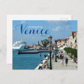 Groeten uit Venetië Italië Cruise Briefkaart (Voorkant / Achterkant)