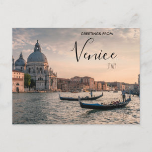 Groeten uit Venetië Italië Gondola Briefkaart