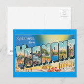 Groeten uit Vermont Briefkaart (Voorkant / Achterkant)