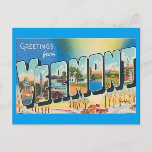 Groeten uit Vermont Briefkaart (Voorkant)