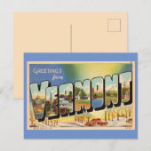 Groeten uit Vermont Briefkaart (Voorkant / Achterkant)