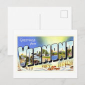 Groeten uit Vermont Briefkaart (Voorkant / Achterkant)