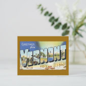 Groeten uit Vermont Briefkaart (Staand voorkant)