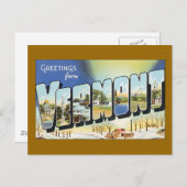 Groeten uit Vermont Briefkaart (Voorkant / Achterkant)
