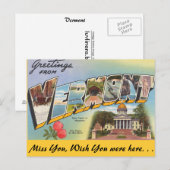 Groeten uit Vermont Briefkaart (Voorkant / Achterkant)