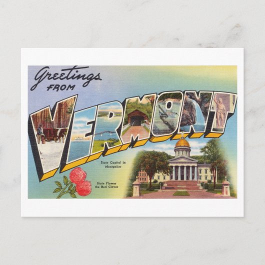 Groeten uit Vermont Briefkaart (Voorkant)