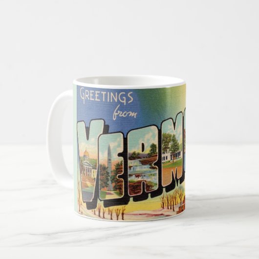 Groeten uit Vermont Koffiemok (Voorkant links)