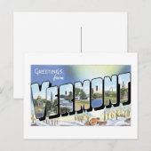 Groeten uit Vermont! postkaart (Voorkant / Achterkant)