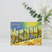 Groeten uit Vermont USA Briefkaart (Staand voorkant)