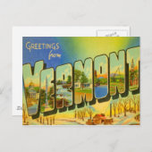 Groeten uit Vermont USA Briefkaart (Voorkant / Achterkant)