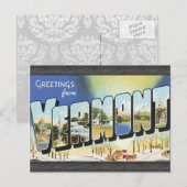 Groeten uit Vermont, Vintage Briefkaart (Voorkant / Achterkant)