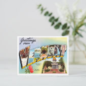 Groeten uit Vermont Vintage Travel Briefkaart (Staand voorkant)