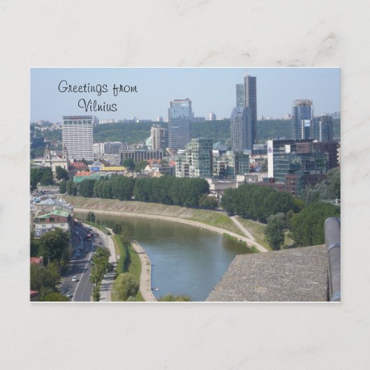 Groeten uit Vilnius Briefkaart (Voorkant)