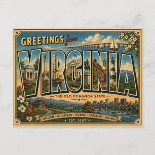 Groeten uit Virginia Briefkaart