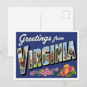 Groeten uit Virginia Briefkaart (Voorkant / Achterkant)