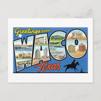 Groeten uit Waco, Texas Briefkaart