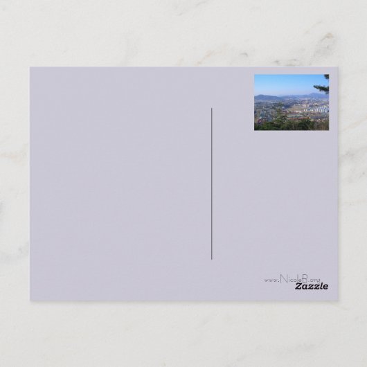 Groeten uit Waegwan, Zuid-Korea Briefkaart (Achterkant)