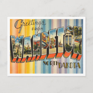 Groeten uit Wahpeton, North Dakota Travel Briefkaart