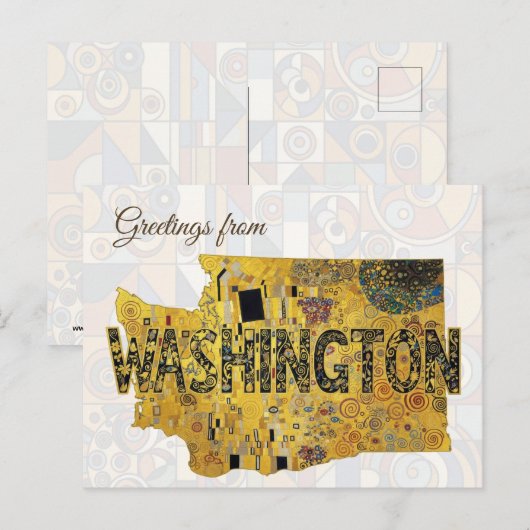 Groeten uit Washington Briefkaart (Voorkant / Achterkant)
